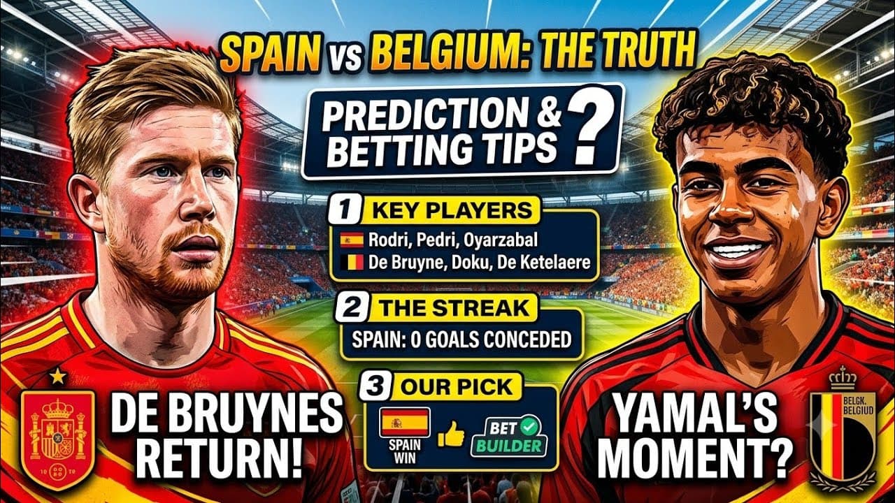 Španjolska vs Belgija. Spain vs Belgium World cup 2026 betting tip # 25