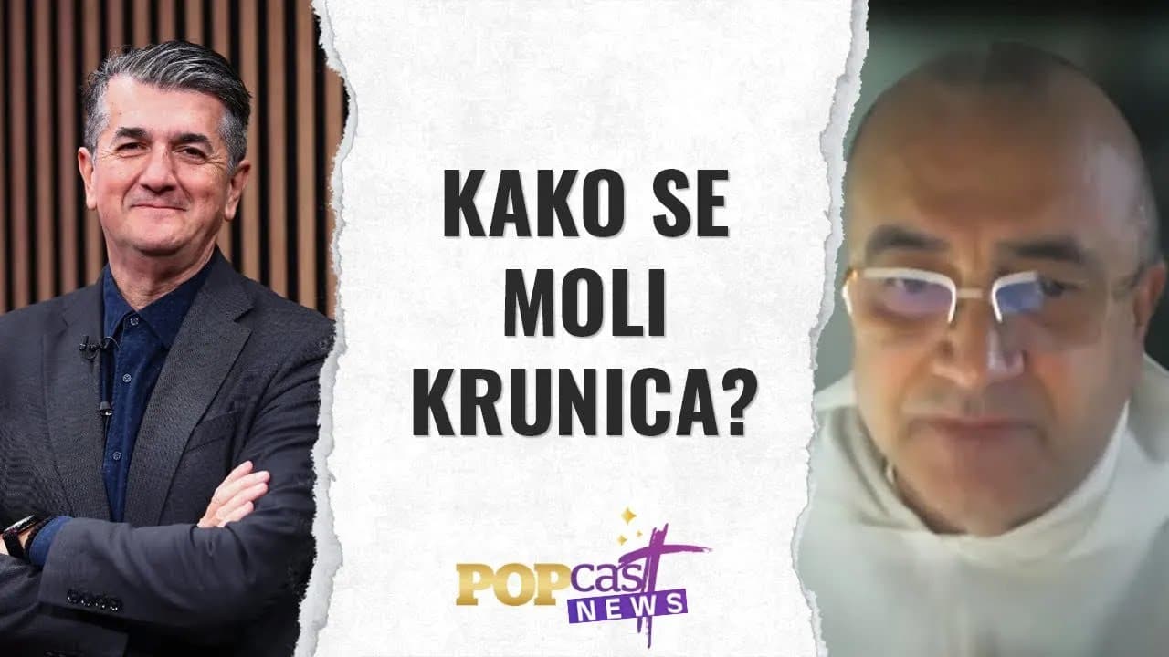 POPcast News: Kako se moli krunica - p. Anto Bobaš, dominikanac
