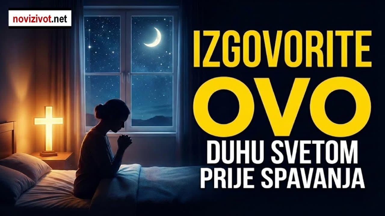 5 moćne rečenice koje trebate reći Duhu Svetom prije spavanja