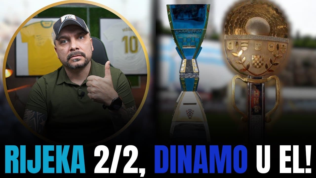 RIJEKA vs SLAVEN 1:0! RIJECI DVOSTRUKA KRUNA, DINAMU EUROPSKA LIGA!