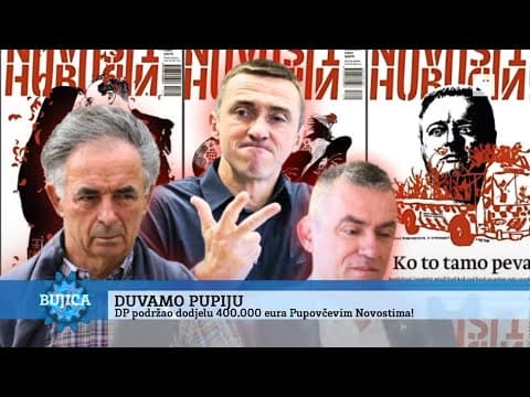 BUJICA 25.04.2025. PETERNEL: NOVOSTIMA NI CENTA! Ćipe se prodao Pupovcu i ‘modnom mačku’ Porfiriju!