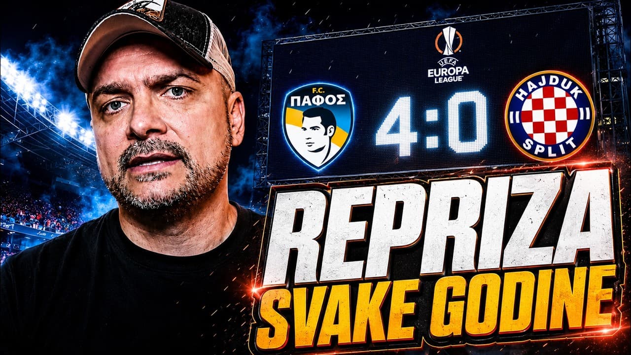 PAFOS vs HAJDUK 4:0! HAJDUK SVE PROSUO!
