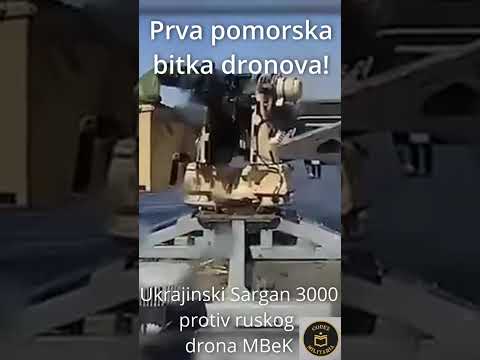 Prva pomorska bitka dronova! #ukrajinaruskirat #ukrajina #rusija #bitka