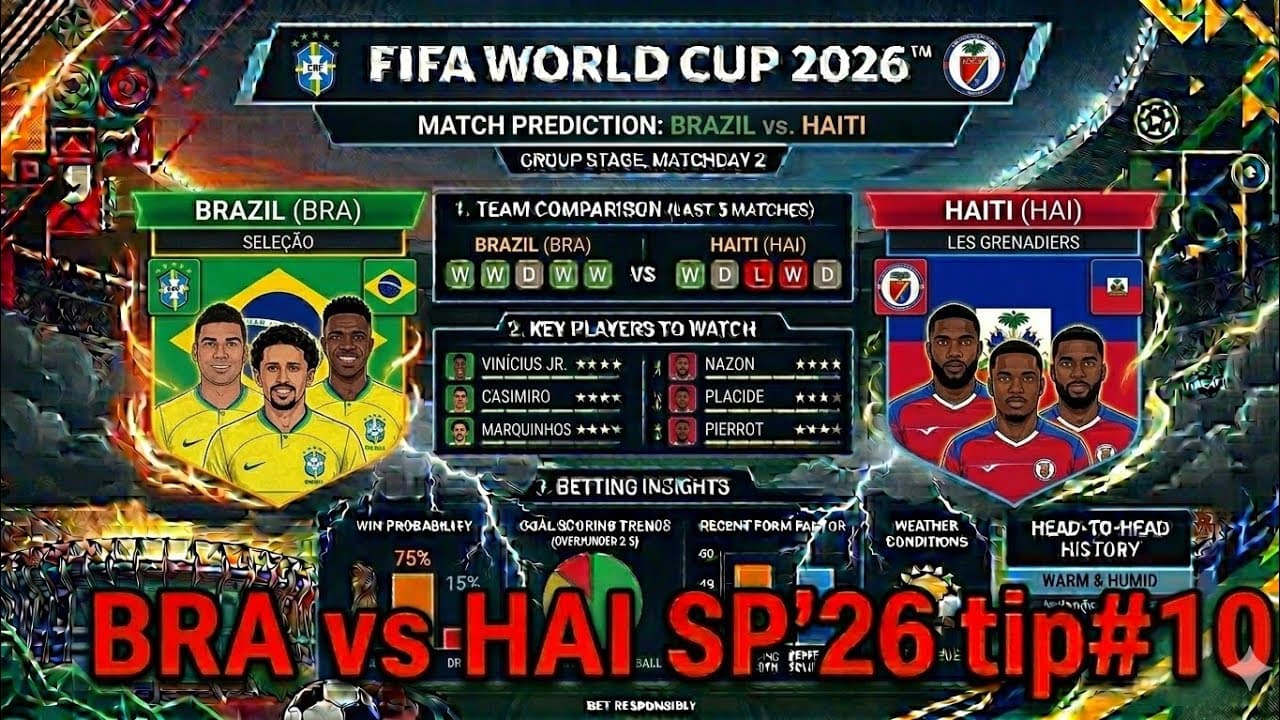 #fifaworldcup #sp2026 #Brazil vs Haiti #vid 90,tip#10
