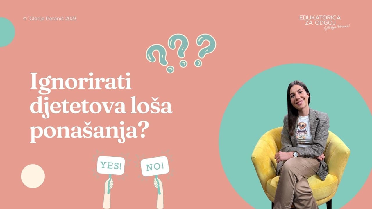 Snimka live-a “Nagrađivanja i ignoriranja djetetovih ponašanja”.