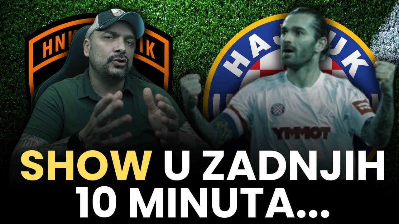 ŠIBENIK vs HAJDUK 1:2! HAJDUK DO BODOVA U INFARKTNOJ ZAVRŠNICI!