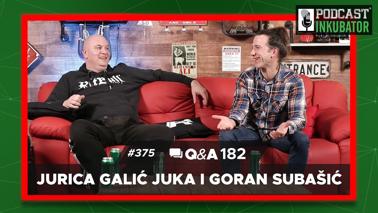 Podcast Inkubator #375 Q&A 182 - Jurica Galić Juka i Goran Subašić