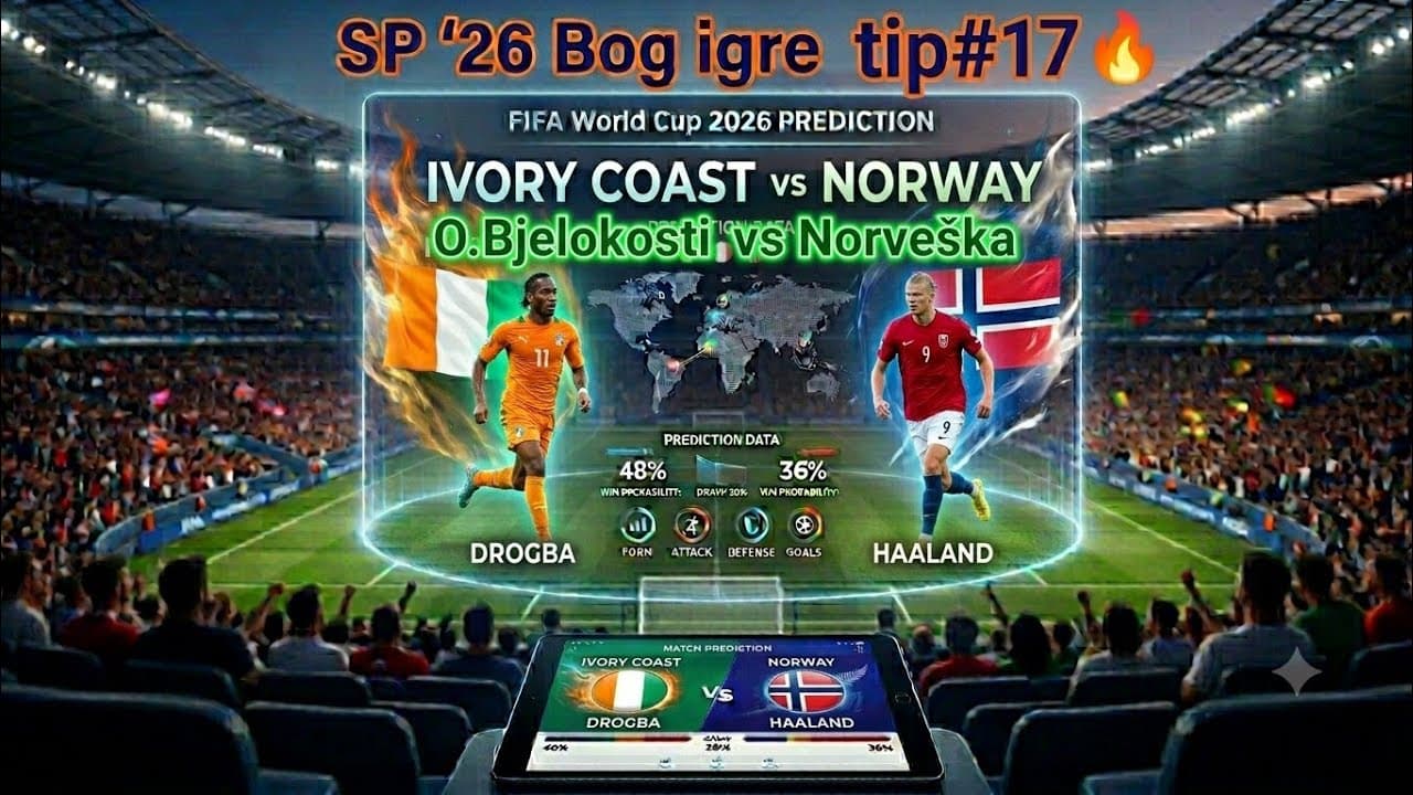 Ivory Coast vs Norway 🔥SP2026⚽tip #17🔥
