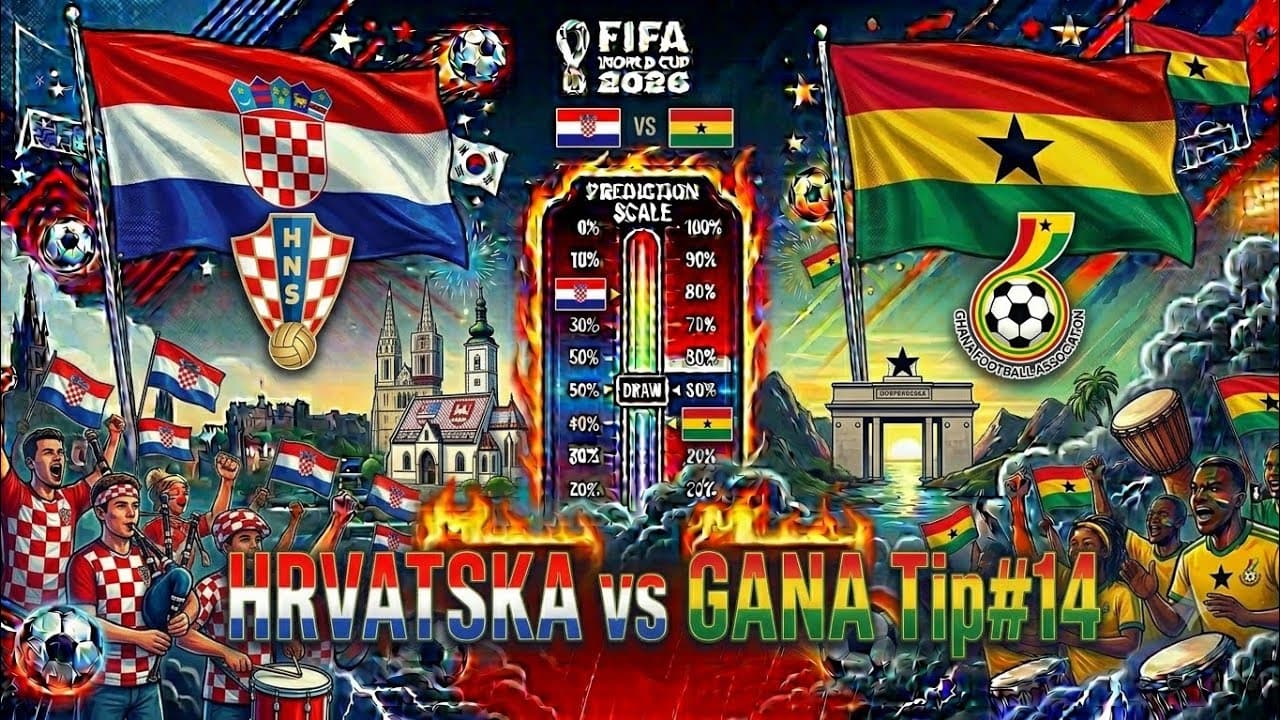 Hrvatska vs Gana 🔥SP2026 ⚽tip#15
