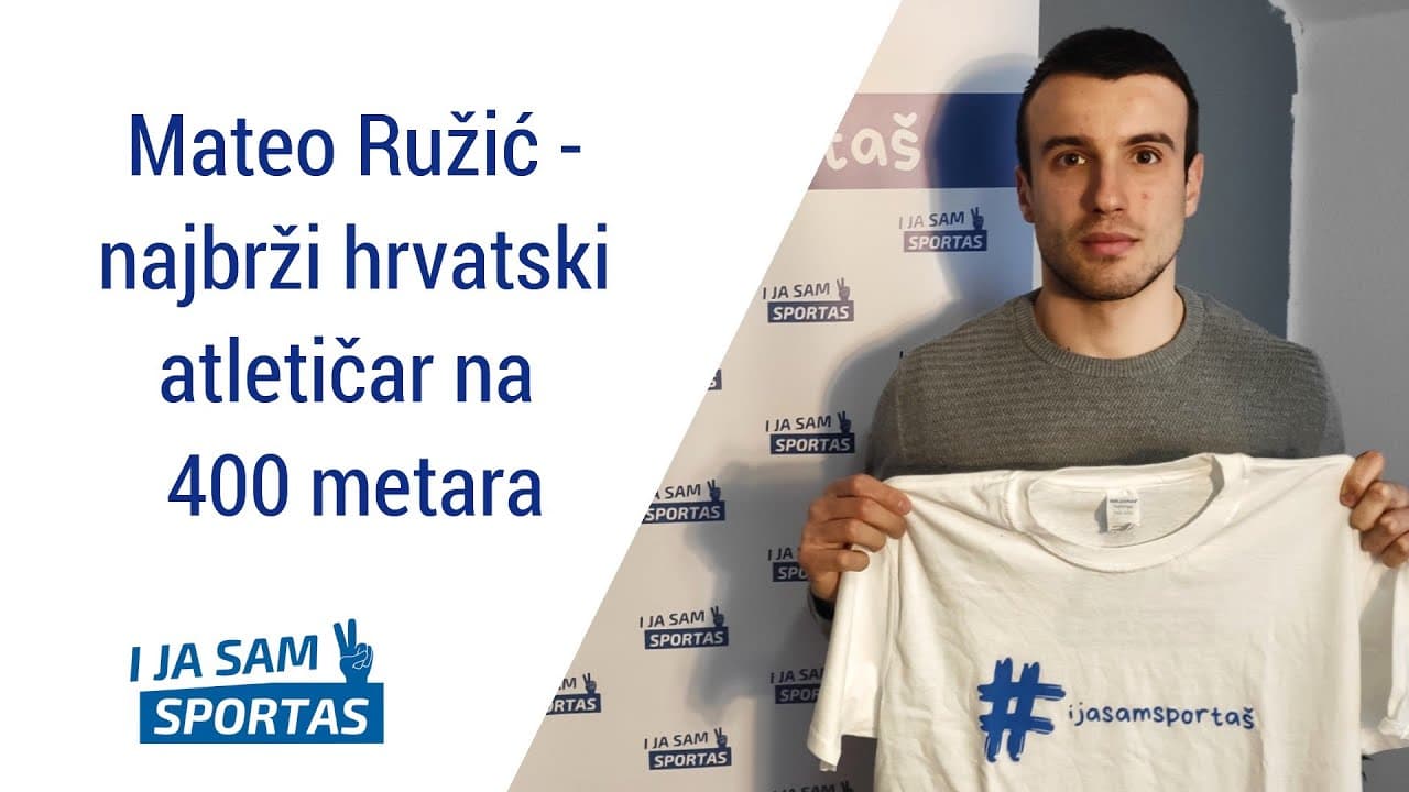 Mateo Ružić - najbrži hrvatski atletičar na 400 metara | E011 I ja sam sportaš Sportcast