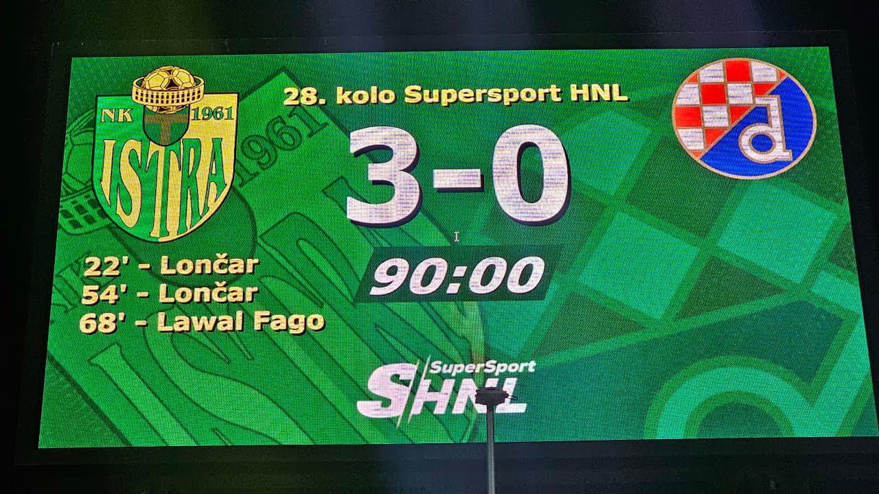 Istra - Dinamo 3:0 / live iz Istre