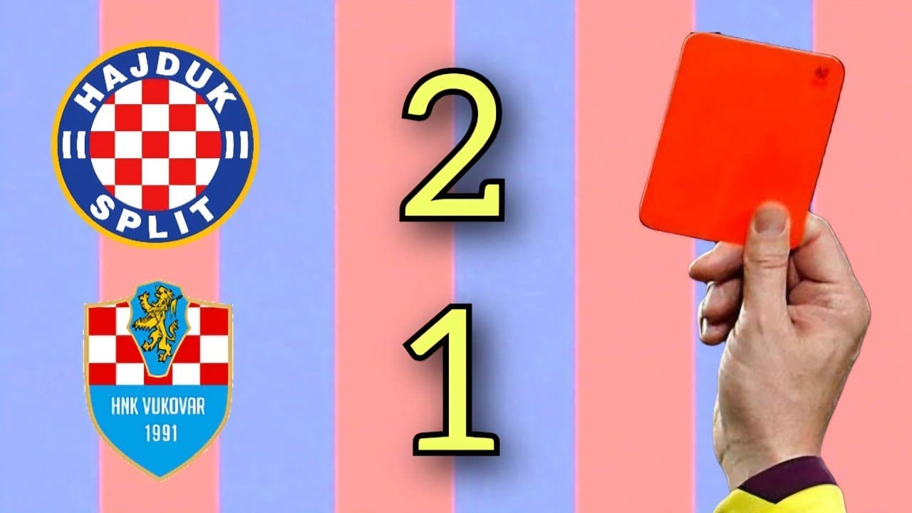2:1 u golovima, 2:1 u crvenim kartonima 🤍 analiza Vukovara ❤️💙 Prgavi podcast
