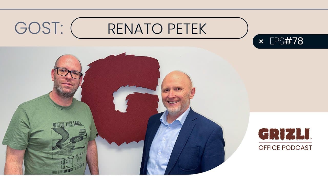 Grizli Office Podcast #78 Renato Petek - Možemovske udruge dobivaju toliko da ne stignu potrošiti.