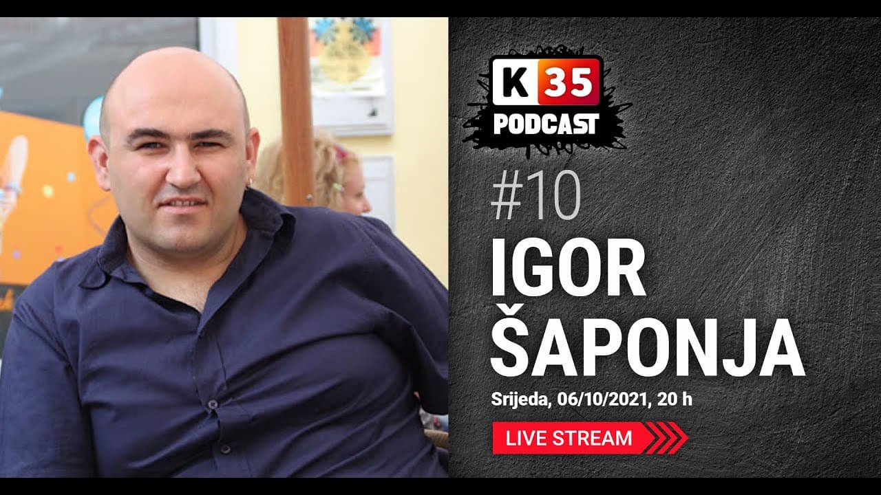 Igor Šaponja profesor hrvatskog jezika, književnosti i povijesti gost je u podcast k35