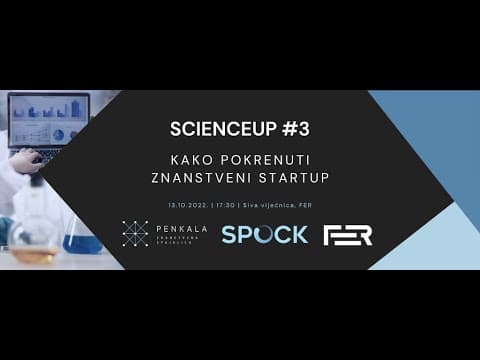 ScienceUp#3: Kako pokrenuti znanstveni startup #UdrugaPenkala