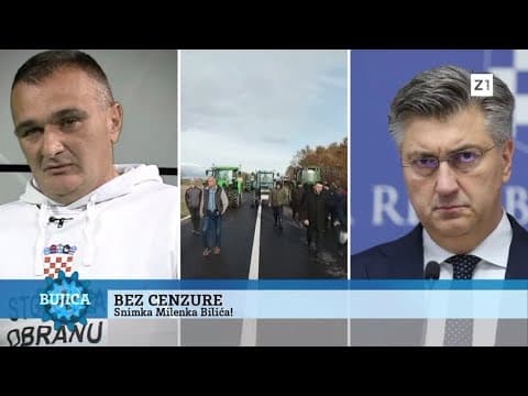 BUJICA 27.11.2023. MILENKO BILIĆ, VOĐA BUNTA: Plenković je k’o Šoić u ‘Tesnoj koži’ čeka ga ‘ćorka’!