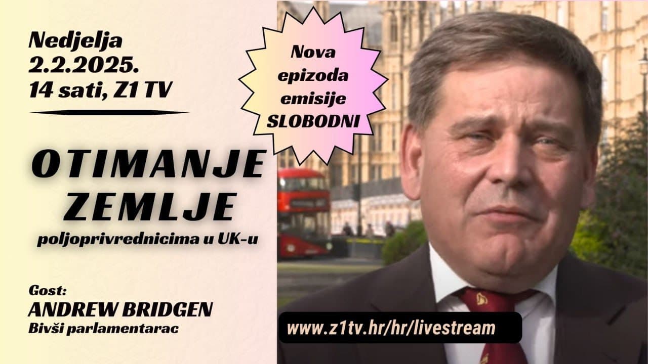 SLOBODNI podcast #102 Andrew Bridgen Otimanje zemlje poljoprivrednicima u UK