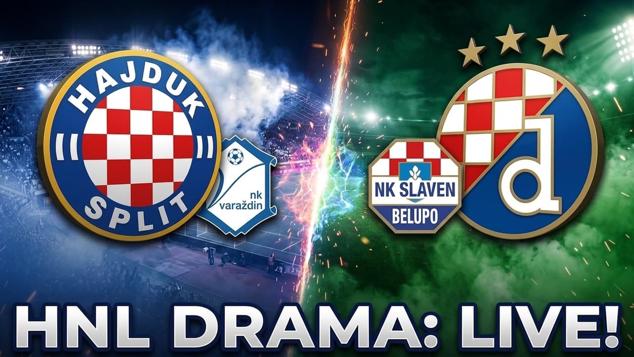 🔴LIVE :Hajduk vs Varaždin i Slaven Belupo vs Dinamo: Komentiramo sve!