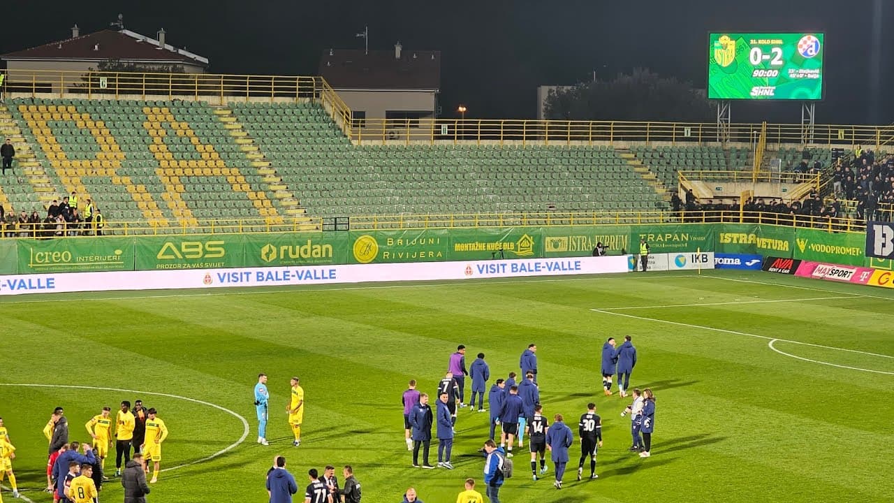 Istra - Dinamo 0:2 / live iz auta za 3. smjenu