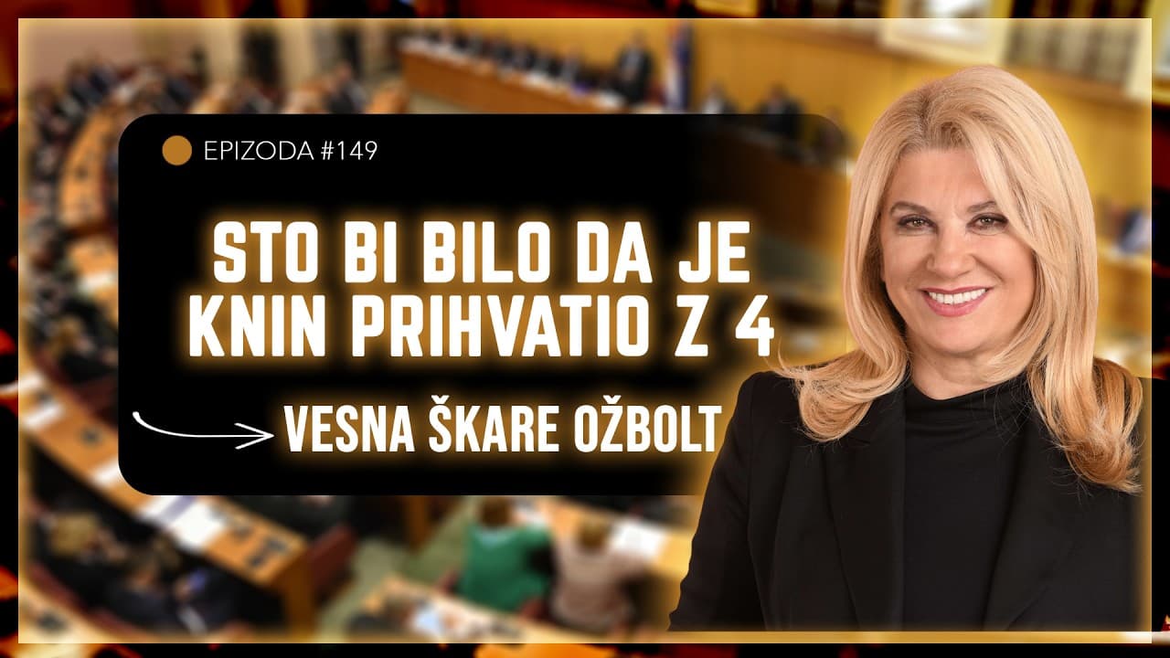VESNA ŠKARE OŽBOLT - Milan Babić me je htio zatvoriti  u kninsku tvrđavu -PODCAST ČUŠPAJZ #149