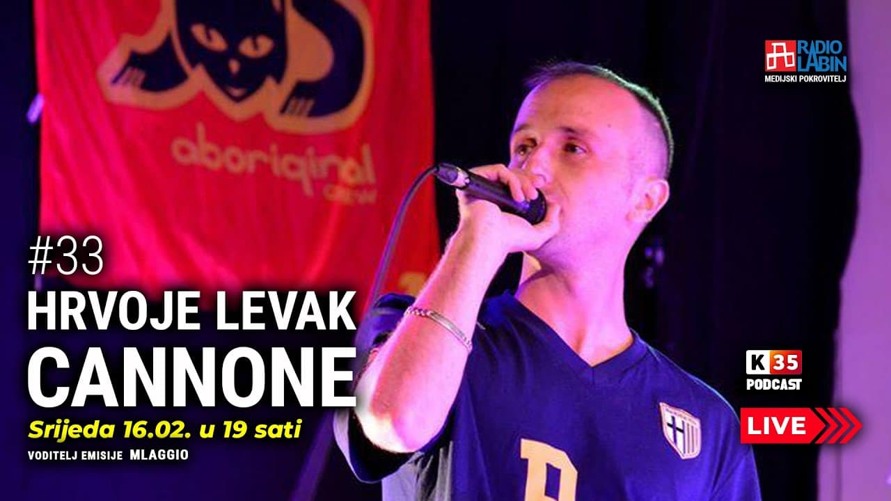 Pulski reper Hrvoje Levak Cannone u emisiji - podcast k35