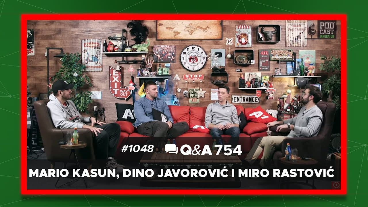 Podcast Inkubator #1048 Q&A 754 - Mario Kasun, Dino Javorović i Miro Rastović