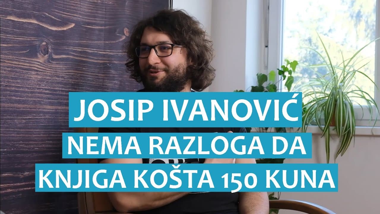 Josip Ivanović: Nema razloga da knjiga košta 150 kuna