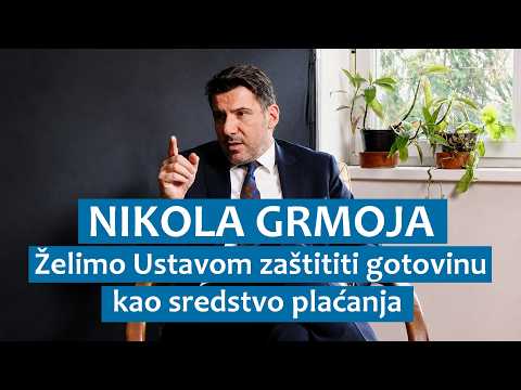 Nikola Grmoja: Želimo Ustavom zaštititi gotovinu kao sredstvo plaćanja