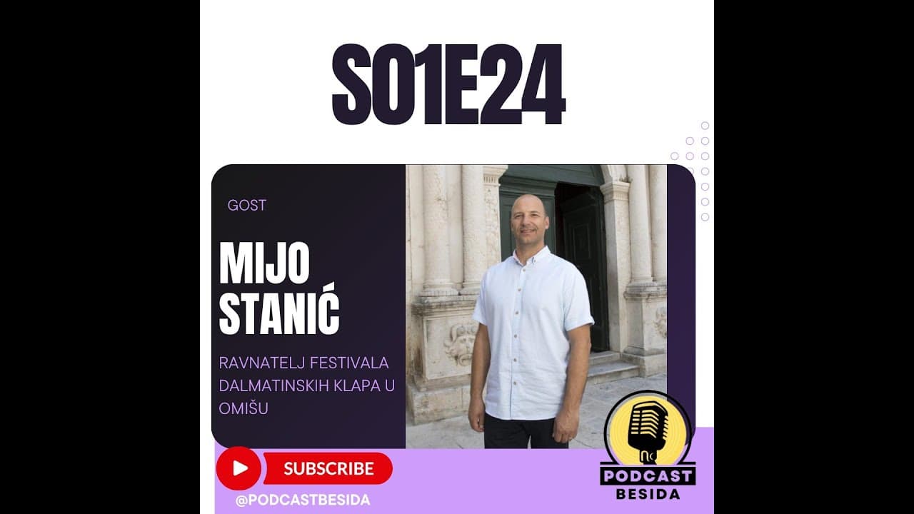 Podcast Besida #24 / Mijo Stanić: "Klapa je krug, a središte mu je u Omišu."