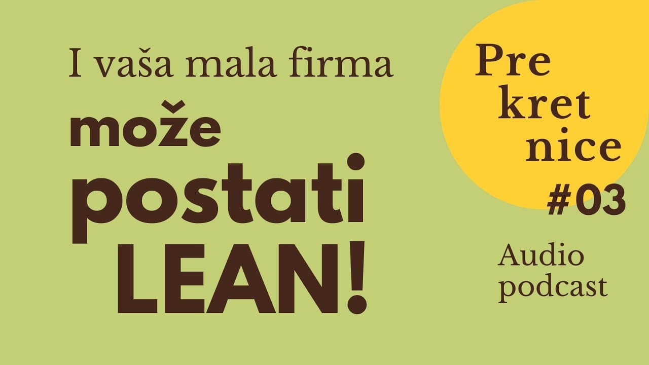 LEAN UPRAVLJANJE za uslužne djelatnosti, male poduzetnike i obrtnike