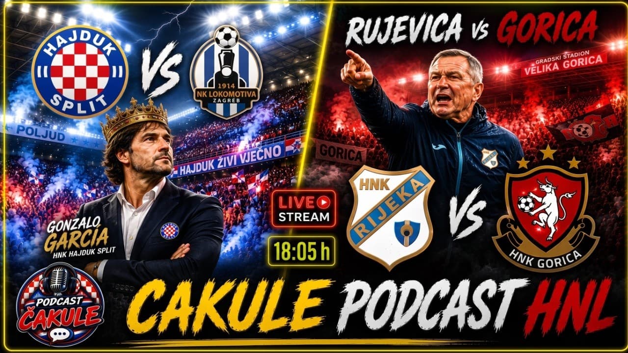Live Stream: Hajduk – Lokomotiva i Gorica – Rijeka! Analiza kola