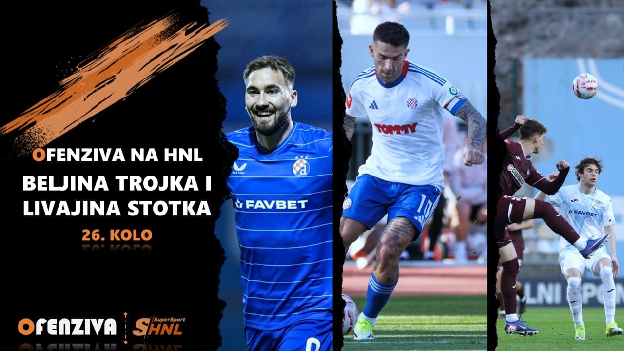 Ofenziva na HNL - 26. kolo - Beljina trojka i Livajina stotka