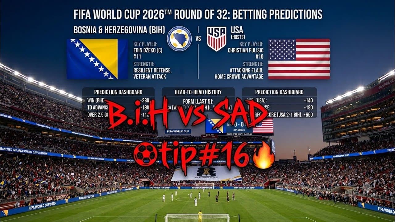 #Bih vs Sad ⚽SP2026🔥tip#16⚽