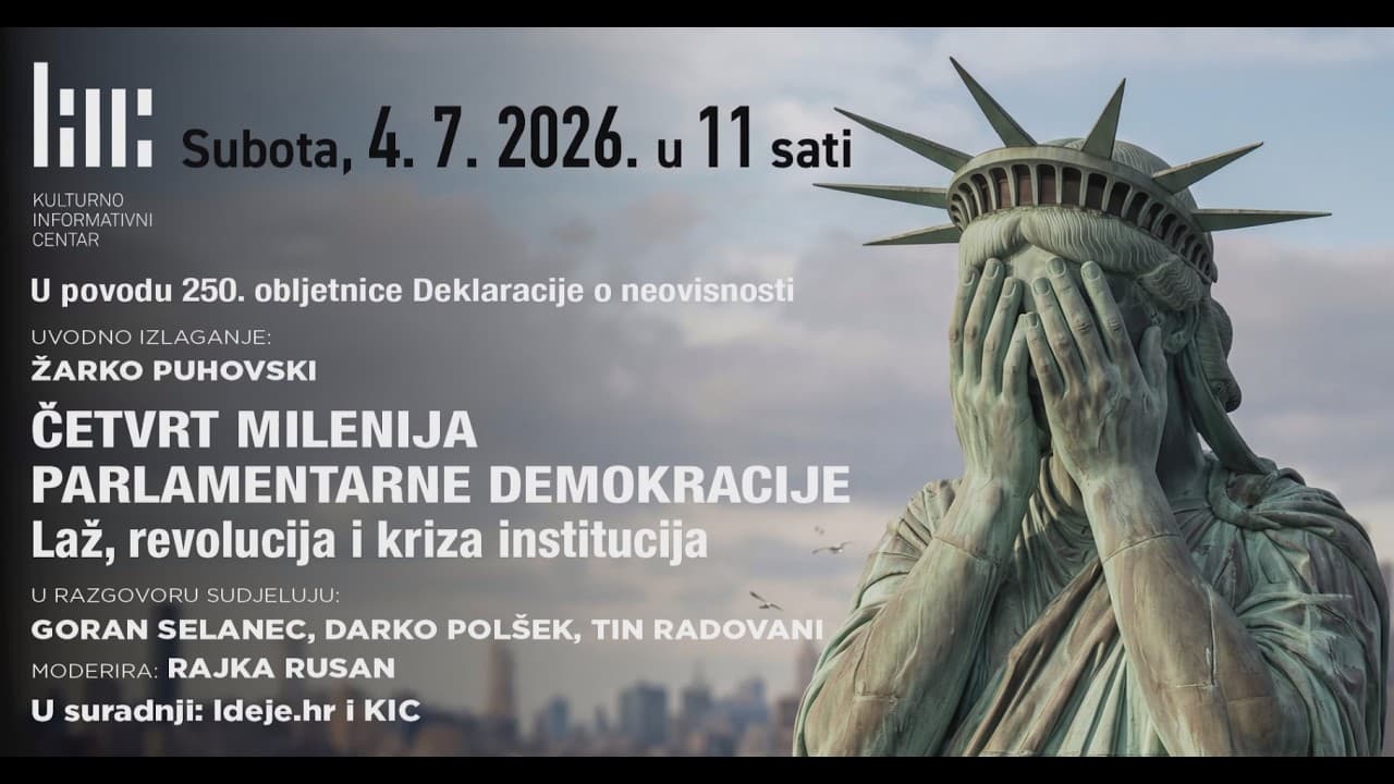 Tribina u KIC-u: Četvrt milenija moderne demokracije - uvodna izlaganja i rasprava