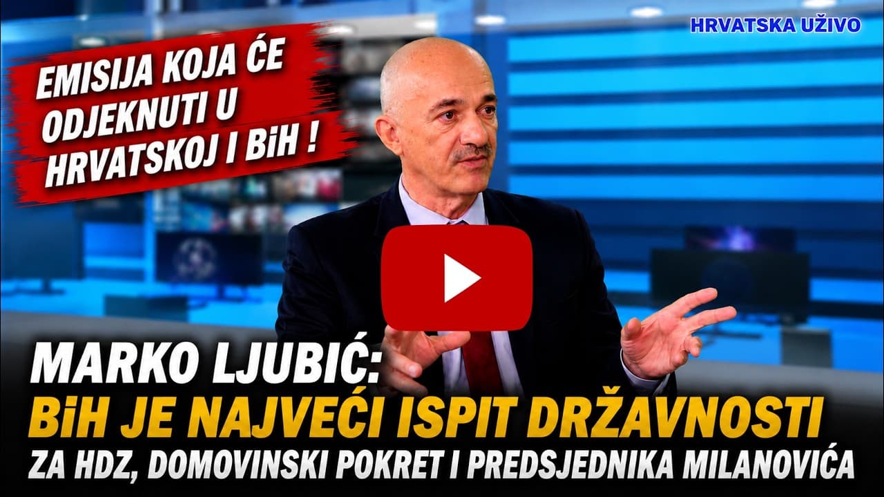 Marko Ljubić: BiH je najveći ispit državnosti za HDZ, Domovinski pokret i predsjednika Milanovića