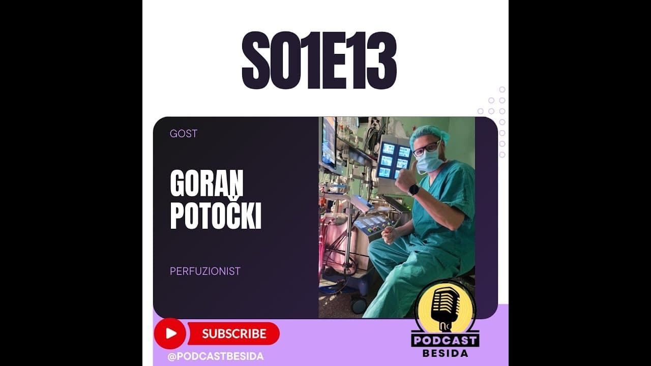 Goran Potočki:”Životi pacijenata su u našim rukama, njihova smo pluća i srce” | Podcast Besida #13 