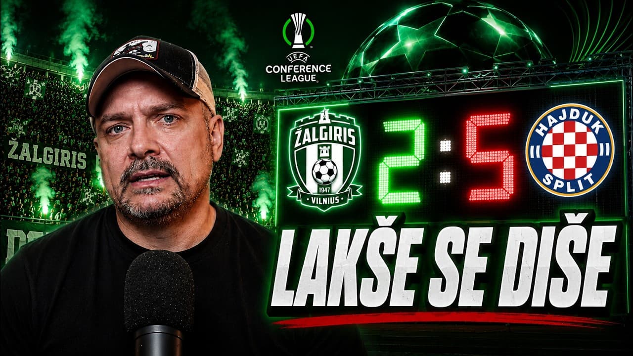 ŽALGIRIS vs HAJDUK 2:5! HAJDUK IZDOMINIRAO!