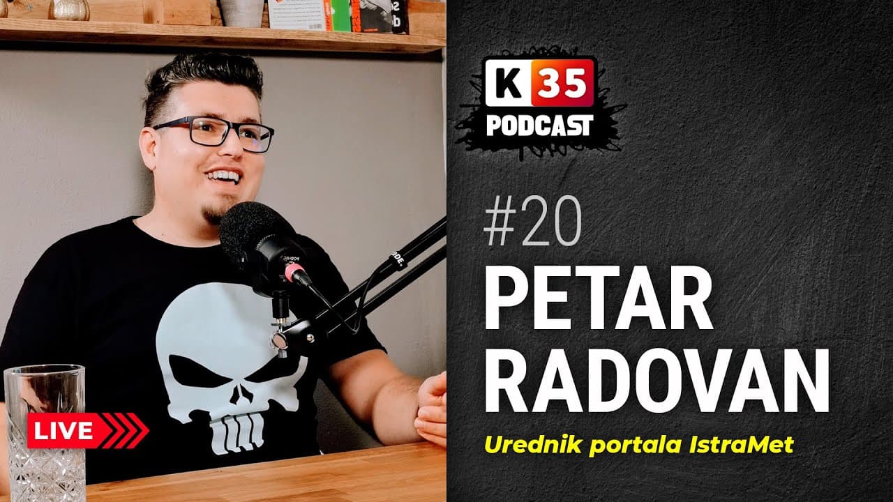 Petar Radovan, urednik portala IstraMet gostuje u emisiji podcast Kadar35