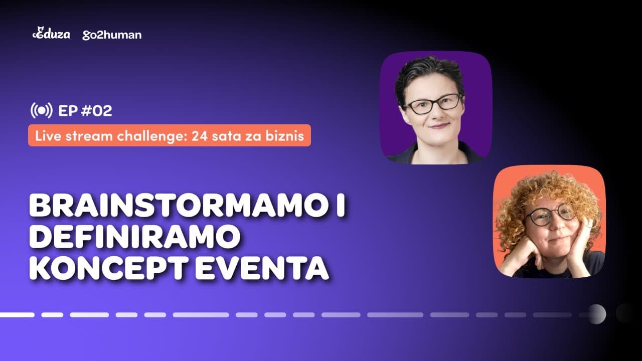 Brainstormamo koncept eventa | Live stream challenge: 24 sata za biznis