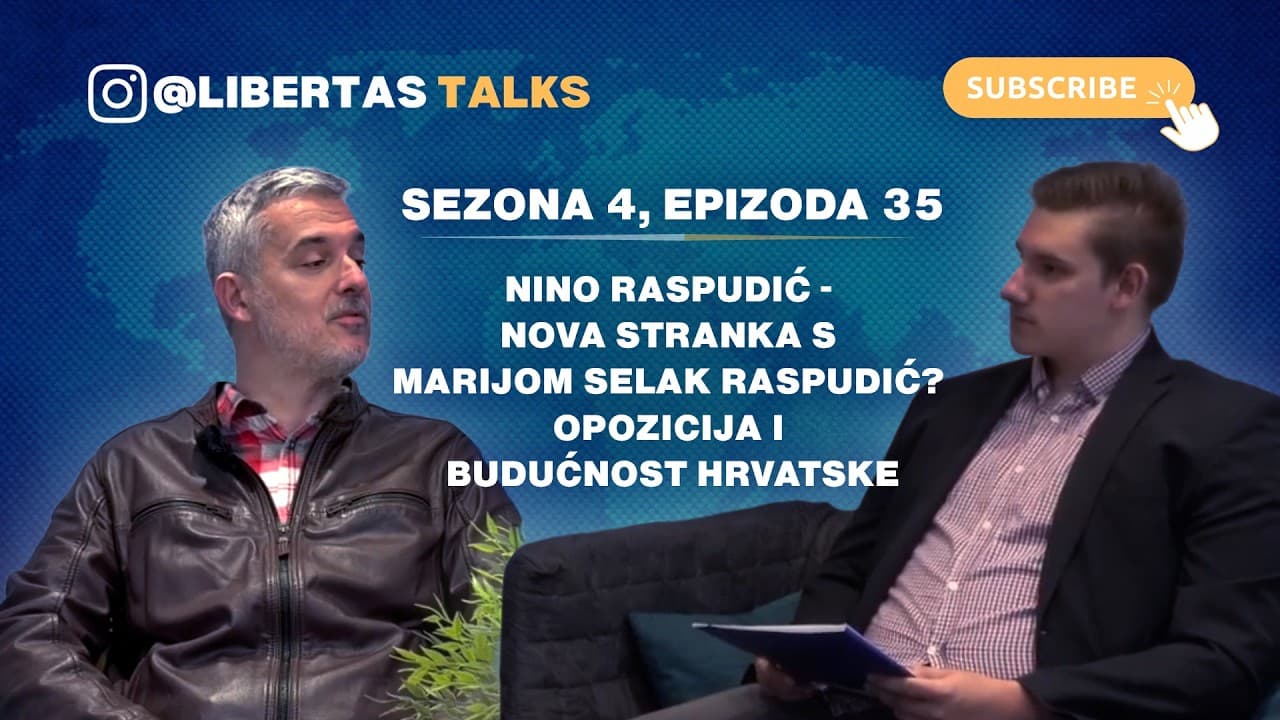 S4E35: Nino Raspudić - Nova stranka s Marijom Selak Raspudić? Opozicija i budućnost Hrvatske
