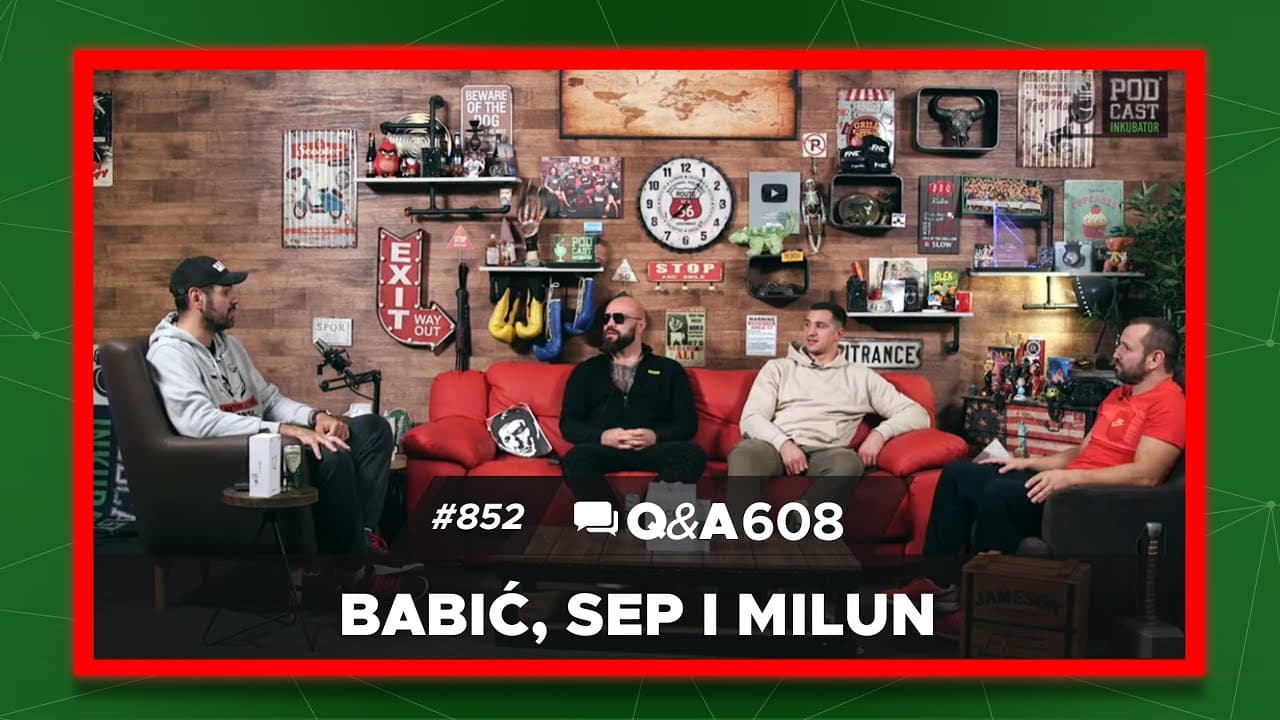 Podcast Inkubator #852 Q&A 608 - Babić, Sep i Milun
