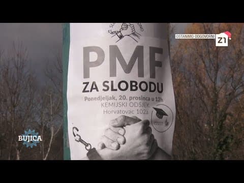 BUJICA 20.12.2021. STUDENTI REKLI NE STOŽERU! Bajić i Šebek: STOP DIKTATURI BRISELSKIH UGUZICA!