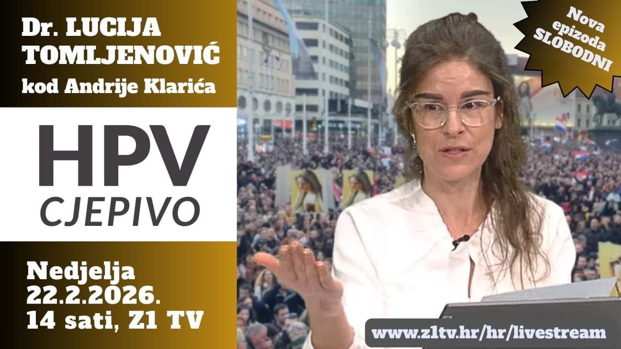 SLOBODNI podcast #141 — Dr. Lucija Tomljenović: HPV Vaccines Do More Harm Than Good