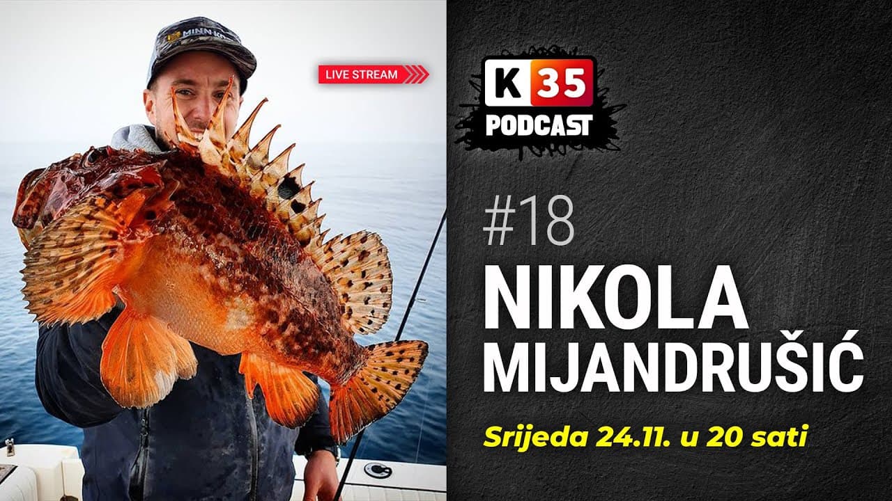 Podcast Nikola Mijandrušić Mio - MAJSTOR UDICE s kanala @eFISHent  u podcastu k35