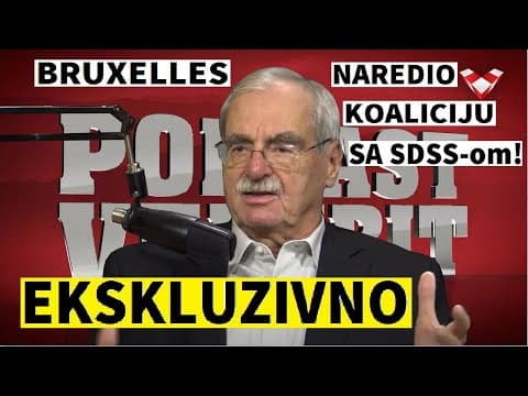 PODCAST VELEBIT - Hebrang: Bio sam u vladi kad je Bruxelles naredio koaliciju sa Srbima