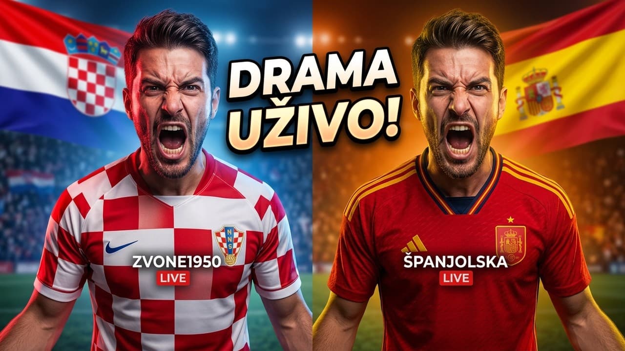 🔴LIVE STREAM : Hrvatska - Španjolska: Uživo komentari i analiza s Zvone 1950