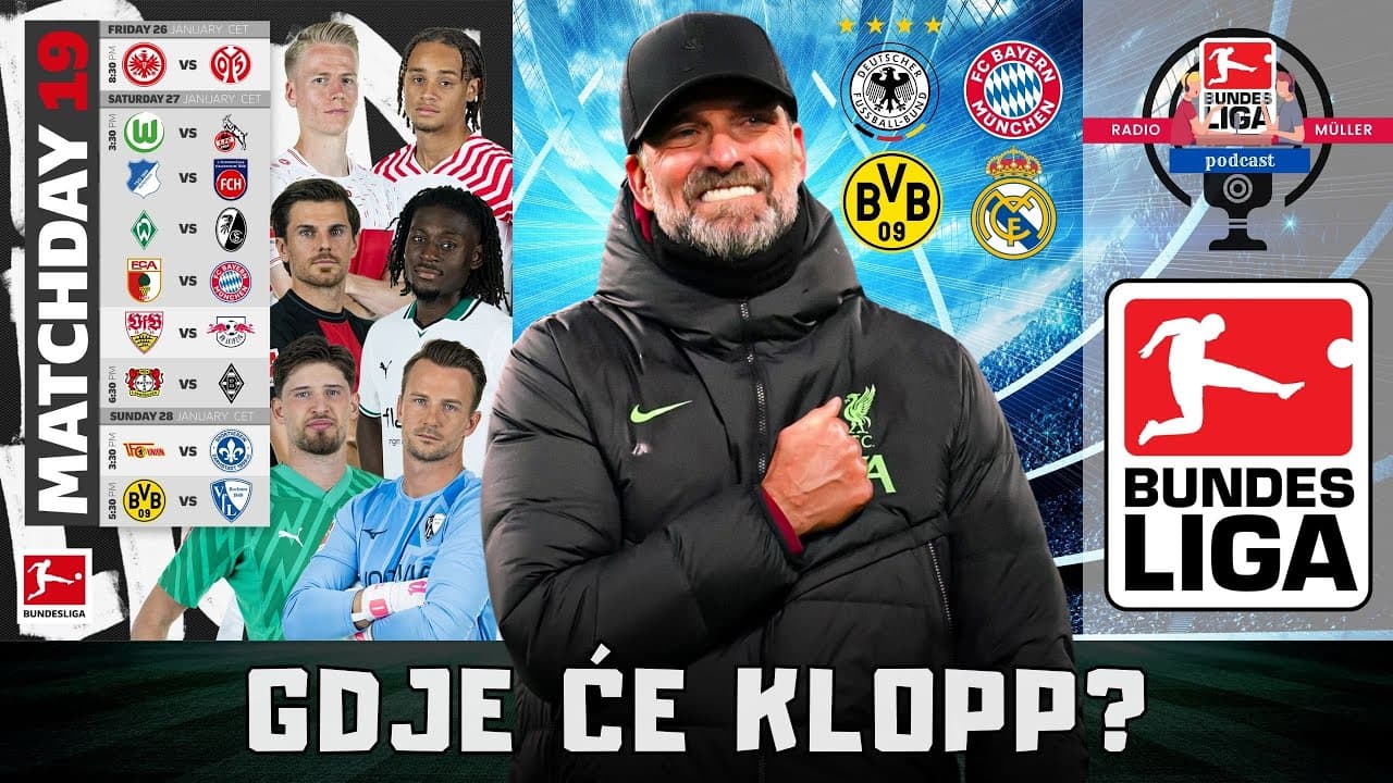 Klopp, što dalje? | Najava 19. kola Bundeslige utakmicu po utakmicu | RM podcast #155
