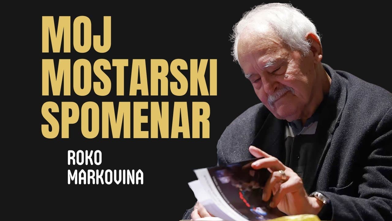 Govor Roka Markovine na promociji knjige ''Moj mostarski spomenar''