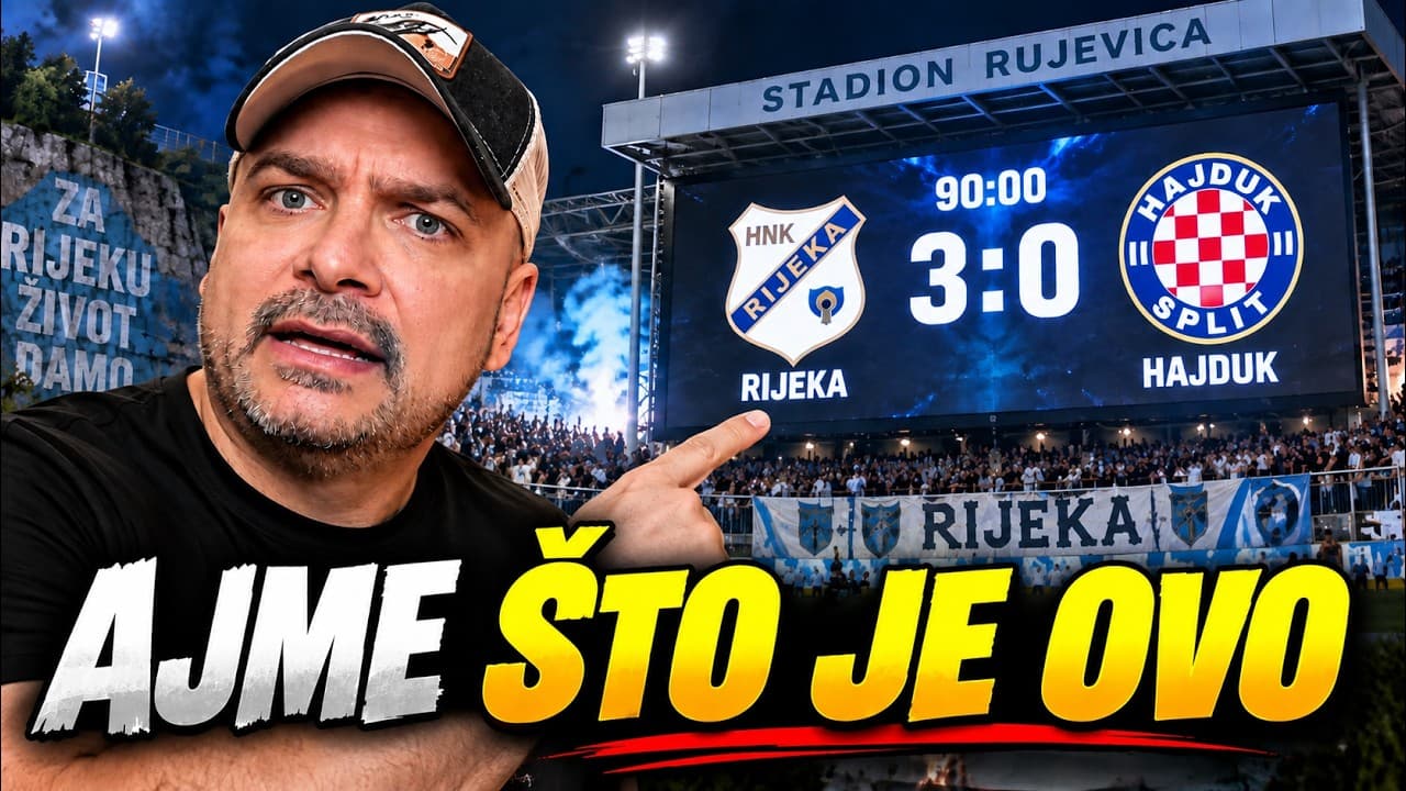 RIJEKA vs HAJDUK 3:0! RIJEKA ZAUSTAVILA HAJDUK!