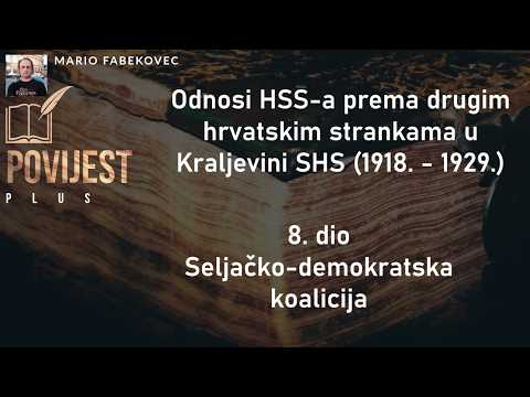 Odnosi HSS-a prema drugim hrvatskim strankama u Kraljevini SHS (1918. - 1929.) 8. dio #povijestplus